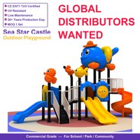 Structure de jeu commerciale SageDelightRides avec garde-corps anti-corrosion pour zones côtières, en LLDPE et acier galvanisé, pour enfants, pour parcs et places publiques, fabricant