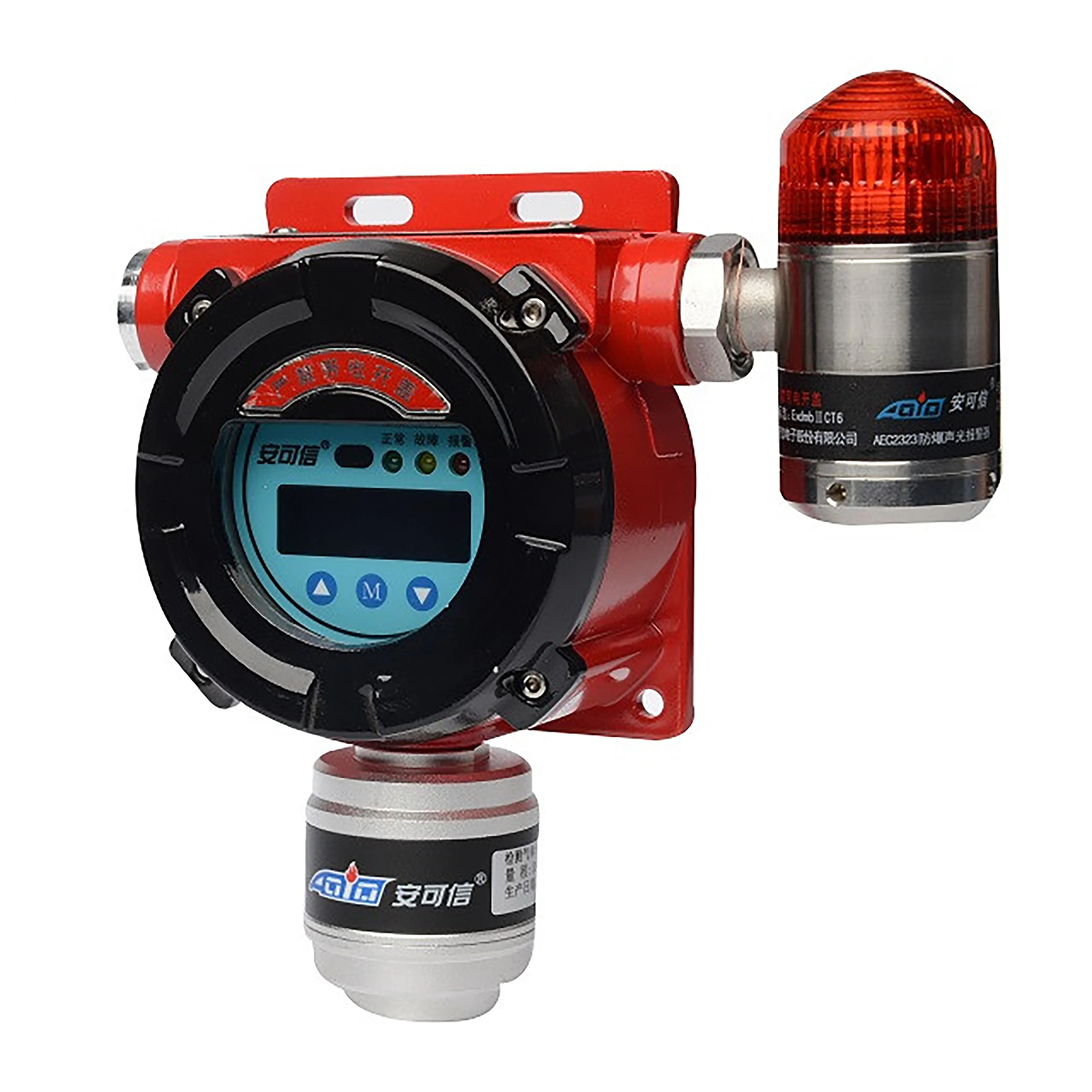 AEC2232bX Brandbare Gassen en Stoom Detector Industriële Vaste Gasdetector Geïntegreerde on-site Display Typ