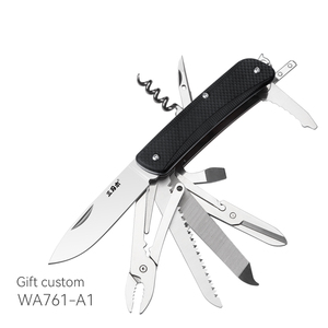 El mejor precio de <span class=keywords><strong>Sanrenmu</strong></span>, regalo, personalizado, 21 en 1, multifunción, acero inoxidable, mango G10, cuchillo plegable multiherramientas - Product Image 1
