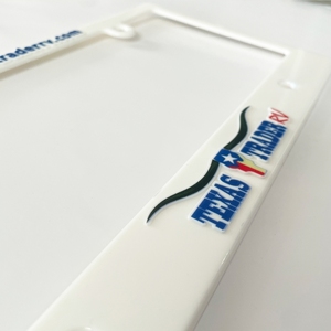 Custom Cool anteriore e posteriore titolare targa rivenditore Auto in plastica telaio targa di lusso con logo - Product Image 5