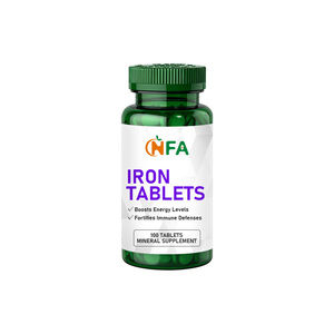 Comprimés de fer à marque privée contenant 65 mg de fer Renforce les défenses immunitaires Aide à l'utilisation de l'énergie Favorise la santé du sang - Product Image 1