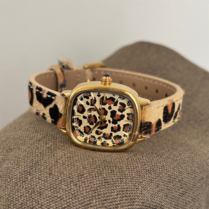 Reloj de Pulsera con Correa de Leopardo de Estilo Vintage IEKE para Mujer, Reloj de Cuarzo Único y Refinado - Product Image 4