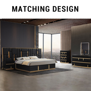FOCUS grosir Modern kamar tidur ukuran King Bed dengan furnitur kamar tidur mewah Royal <span class=keywords><strong>Hotel</strong></span> Bed Set lengkap