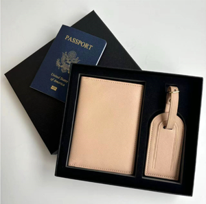 Ensemble d'accessoires de voyage en cuir PU <span class=keywords><strong>personnalisé</strong></span> motif lettre couverture de passeport étiquette de <span class=keywords><strong>bagage</strong></span> <span class=keywords><strong>porte</strong></span>-passeport - Product Image 5