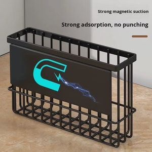 ชั้นเก็บของในครัวติดผนังสไตล์ทันสมัยของ <span class=keywords><strong>NFS</strong></span> ที่จัดเก็บโลหะแม่เหล็กช่วยประหยัดพื้นที่ - Product Image 4