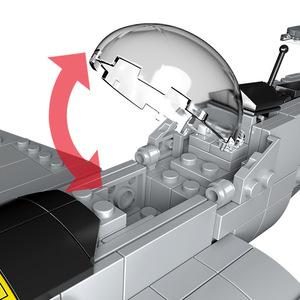 ชุดตัวต่อเครื่องบินรบ BF-109 WW2ของเล่นเพื่อการศึกษาสำหรับเด็กและผู้ใหญ่ - Product Image 4