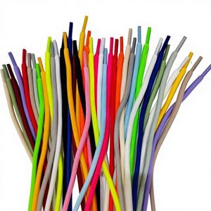 Colorful Transparent Sealing Head <b>Braided</b> Drawcord All-match Shoes Bags Garment Decoration 100% Polyester Men's Women's - Product Image 2