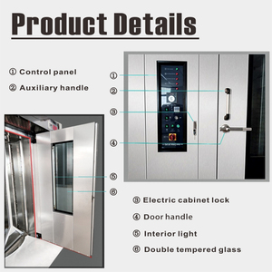 เตาอบแบบหมุนสแตนเลส 32 ถาด ยี่ห้อ OEM ราคาถูกใหม่ เครื่องมืออุตสาหกรรมสำหรับ<span class=keywords><strong>ร้าน</strong></span>ขายขนมปัง พิซซ่า ผลไม้ ถั่ว อาหารแห้ง - Product Image 2
