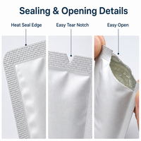 Sachets miniatures recyclables en aluminium thermoscellable pour échantillons cosmétiques, crème et lotion de soin en plastique, forme personnalisée