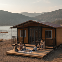 Maison préfabriquée portable, résistante au vent, imperméable, écologique, abri pour les travailleurs de secours, dortoir, espace commercial