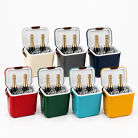 LIHENG Seau à glace portable 10L avec couvercle et poignée, glacière pour bouteilles de vin et de bière, bac à glace pour la maison, la cuisine, le jardin, les fêtes et le camping