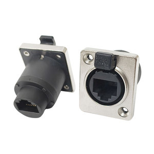 Connecteur de <span class=keywords><strong>prise</strong></span> de <span class=keywords><strong>montage</strong></span> Connecteur modulaire IP67 Ethernet mâle <span class=keywords><strong>femelle</strong></span> Cat 6 <span class=keywords><strong>Montage</strong></span> sur panneau Connecteur étanche <span class=keywords><strong>RJ45</strong></span> - Product Image 1