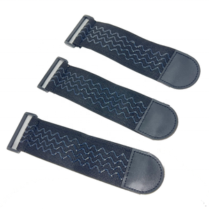 Logotipo personalizado cinturón ajustable correa de almacenamiento hebilla sostenible antideslizante elástico gancho y bucle cinta de sujeción reutilizable bridas para cables - Product Image 3