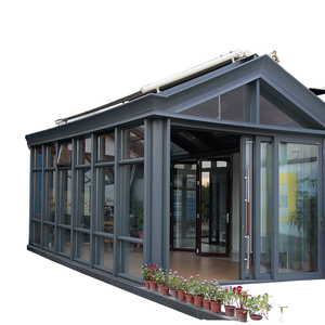 Stile moderno soleggiata in lega di alluminio <span class=keywords><strong>casa</strong></span> di vetro per Villa giardino esterno conservatorio alta trasmittanza della luce poligono personalizzato - Product Image 1