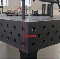 Nouvelle table de soudage 3D de haute précision Langtuo 1000x1000mm en fonte avec pieds réglables, trous de 28 mm, revêtement au nitrure 55 HRC