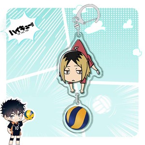 Portachiavi in acrilico con personaggi di <span class=keywords><strong>Haikyuu</strong></span>!! e ciondoli a tema pallavolo per collezionisti e decorazione borse - Product Image 6