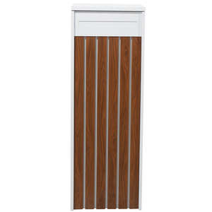 Modern Style Free Standing Secure Mail Drop <strong>Box</strong> Waterproof Outdoor Home Metal Parcel Delivery Lock Rustproof White <strong>Wood</strong> for <strong>Post</strong> - Product Image 2