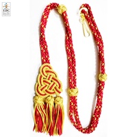 Fil de Soie Artisanal Écologique de Haute Qualité pour Cordons Liturgiques de Prêtre et Évêque de 32 Pouces, Couleurs Personnalisées