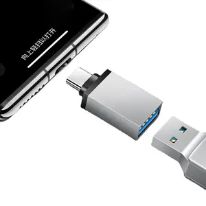 Tipo-C Para USB 3.0 Conector Adaptador Macho Para Fêmea OTG Transmissão de Dados Adaptador USB Para Huawei Xiaomi Samsung Keyboard Mouse