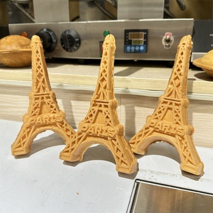 Machine à gaufres en forme <span class=keywords><strong>de</strong></span> <span class=keywords><strong>tour</strong></span> commerciale, électrique, personnalisée, 3 pièces, pour faire des crêpes en forme <span class=keywords><strong>de</strong></span> <span class=keywords><strong>tour</strong></span> <span class=keywords><strong>de</strong></span> Paris, revêtement antiadhésif - Product Image 3