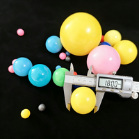 Boules en plastique colorées de 20 mm, brun, noir, cyan, gris, petites sphères, boules flottantes rondes en plastique, boules en PP, vente en gros