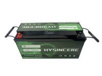 Batterie au lithium Li-ion LiFePO4 Lipo4 12V pour système d'énergie solaire 100Ah 200Ah 300Ah