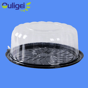 Food Grade Eco-Friendly Clear Transparent Pastry Box round High Quality Cake Boxes