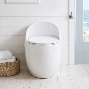 Nouvelle toilette innovante intégrée de type <span class=keywords><strong>fauteuil</strong></span>, en forme d'œuf, à siphon, silencieuse, anti-éclaboussures et anti-obstruction. - Product Image 1