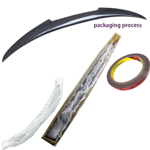 For 4 Series F33 Convertible&M4 M4 Style Honeycomb Carbon Fiber <b>Rear</b> <b>Spoiler</b> Trunk Wing 2013-2020 - Product Image 6