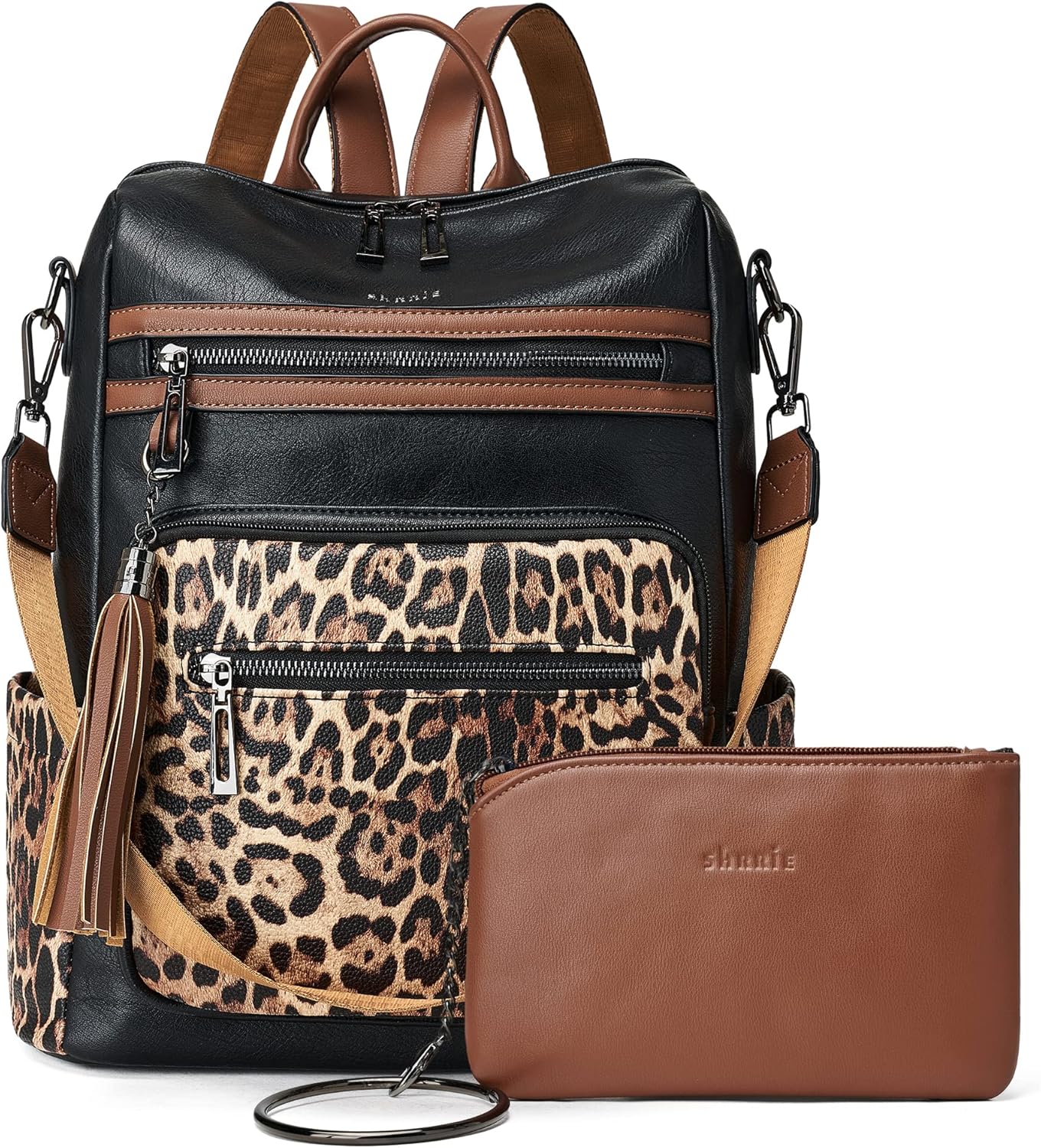 Black with leopard