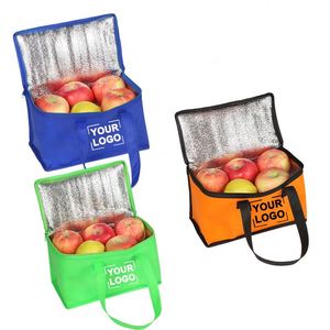 Wsy247 Small Blue Cool Insulated Lunch With Custom Logo Eco Non Woven Ice <b>Cooling</b> <b>Bag</b> for Food - Product Image 5