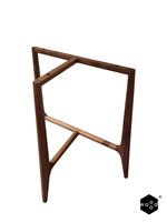 Pied de table à manger en bois massif Noyer noir, design contemporain, taille personnalisable (800*430*815mm) pour usage hospitalier et en cuisine