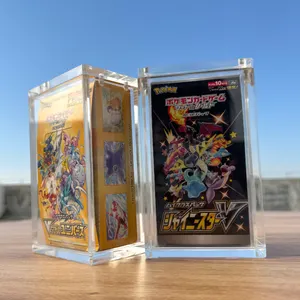 Tcg Hot Verkoop Acryl Pokemon Japanse Booster Box Met Deksel Xy Evolutie Pokemon Kaart Packs 151 Pokemon Booster Box Acryl Case