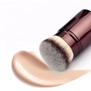 Pinceau de maquillage rétractable en poils synthétiques, portable, pour fond de teint, poudre, contour, pinceau Kabuki pour les voyages et la beauté - Product Image 3