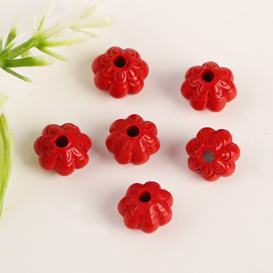 Red Flower Shape <b>Spacer</b> Beads For DIY Jewelry Making Accessories 10mm - Product Image 4