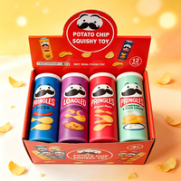 Nouveauté Jouet Squishy en forme de boîte de chips, à remontée lente, anti-stress, jouet à presser, simulation de boîte de collation, pour cadeau et vente en gros