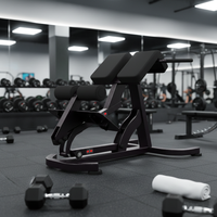 Banc de musculation commercial en acier Q235 avec dossier, chaise romaine, vente directe usine