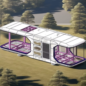 Mobile préfabriqué mobile de luxe préfabriqué OEM Resort Hotel Home Office Dirigeable Pod Space Capsule House avec système intelligent - Product Image 3