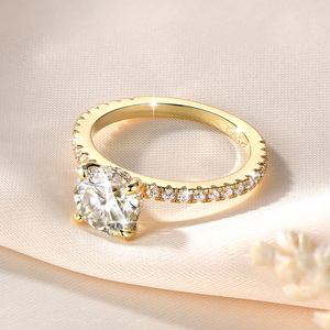 <span class=keywords><strong>Anillo</strong></span> <span class=keywords><strong>de</strong></span> compromiso solitario <span class=keywords><strong>de</strong></span> moissanita <span class=keywords><strong>de</strong></span> 8 mm y 2 quilates con engaste <span class=keywords><strong>de</strong></span> garra, unisex, para parejas, regalo <span class=keywords><strong>de</strong></span> aniversario, nueva tendencia, venta al por mayor - Product Image 4
