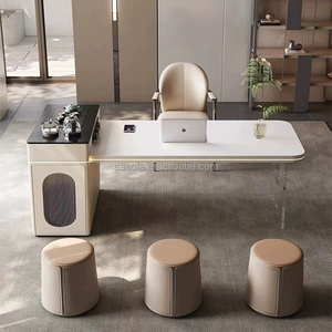 Đảo mở rộng nhà bếp bàn ăn thanh bàn trà Trung tâm bàn lớn di chuyển hiện đại đá hàng đầu bên Tủ lưu trữ thiết kế bàn - Product Image 5