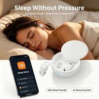 Écouteurs sans fil AI Sleep Assistant avec 80 sons apaisants, réduction du bruit et confort pour dormir sur le côté, pour une utilisation nocturne