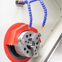 Fournisseur chinois de tour CNC à lit incliné avec moteur servo de 11 kW, diamètre de tournage en métal de 500 mm, avec convoyeur de copeaux