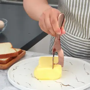 LMK130 couteau à beurre en acier inoxydable articles ménagers accessoires de cuisine outils de cuisson de gâteaux grattoir couteau à fromage
