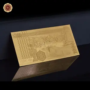 Banconote di carta di Hong Kong da collezione Non in valuta all'ingrosso banconote di banconote in oro 24k