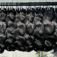 Extensiones de Cabello Humano Brasileño con Ondas Suaves, Cabello Virgen de Aspecto Natural, Textura Suave y Brillante, Cutícula Alineada, Doble Trama
