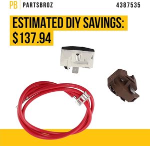 PartsBroz 220V compresor relé sobrecarga Kit Compatible para <span class=keywords><strong>Whirlpool</strong></span> Roper refrigeradores reemplazo para AP3108472 hogar - Product Image 3
