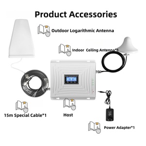 Amplificateur <span class=keywords><strong>de</strong></span> signal tri-bande 2G 3G 4G 900 1800 2100 MHz, amplificateur <span class=keywords><strong>de</strong></span> signal GSM à gain élevé 70 dB avec écran LCD pour téléphone portable - Product Image 1