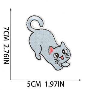 Factory Sell Iron on Embroidery Cute Cartoon Cat Patch for Decoration - Product Image 3