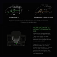 Manette de jeu filaire USB mécanique Razer Wolverine V2 pour One S pour iOS et Android avec boutons personnalisés