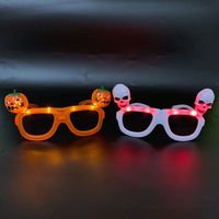 Lunettes LED clignotantes pour fête, multi-modes, piles incluses, couleurs personnalisables, accessoires de fête d'Halloween, décoration